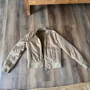Lululemon Tan Bomber Jacket